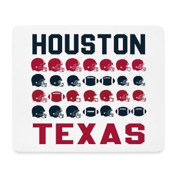 Houston Texas Retro Football - Mousepad (Querformat) - Weiß - Vorne