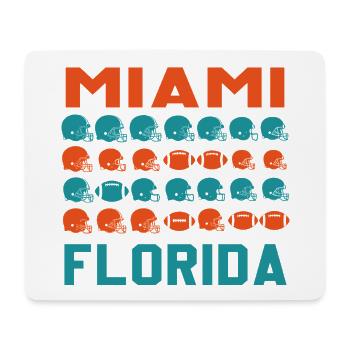 Miami Football Pop Art - Mouse Pad (horizontal) - white - Front