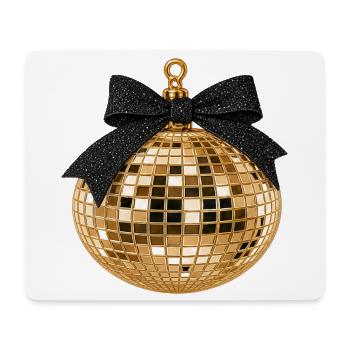 Boule disco avec arc - Tapis de souris (format paysage) - blanc - Devant