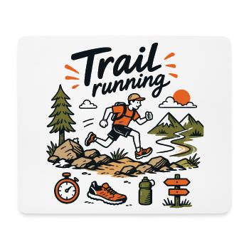 0135 - Mousepad (Querformat) - Weiß - Vorne