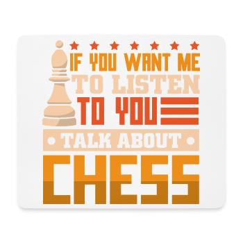 Chess Chess Player Chessboard - Mouse Pad (horizontal) - white - Front