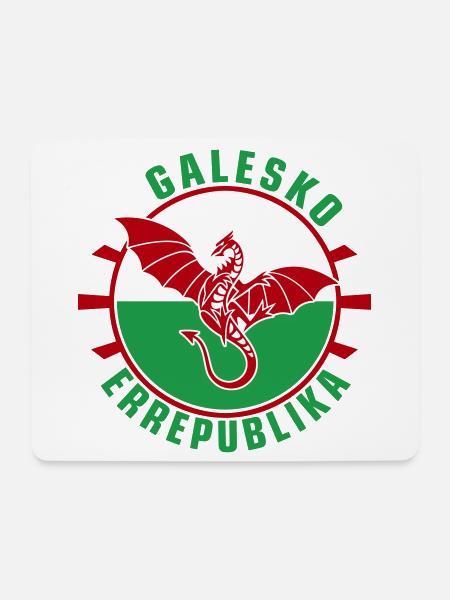 Galesko Errepublika – Walisische Republik - Mousepad (Querformat) - Weiß