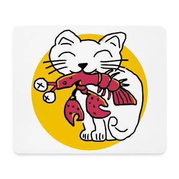 CancerCat - Mousepad (Querformat) - Weiß - Vorne
