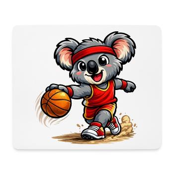 Süßer Koala spielt Basketball - Mousepad (Querformat) - Weiß - Vorne