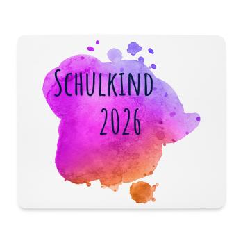 Schulkind 2026 - Mousepad (Querformat) - Weiß - Vorne
