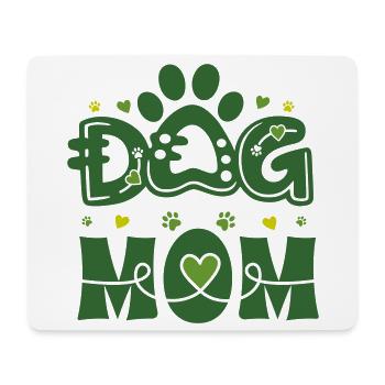 Dog Mom – Modern Pet Pride 🐾 - Mouse Pad (horizontal) - white - Front