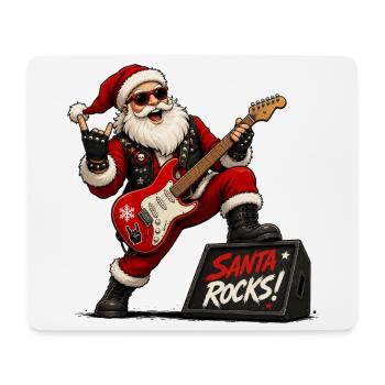 Santa Rocks - Mouse Pad (horizontal) - white - Front