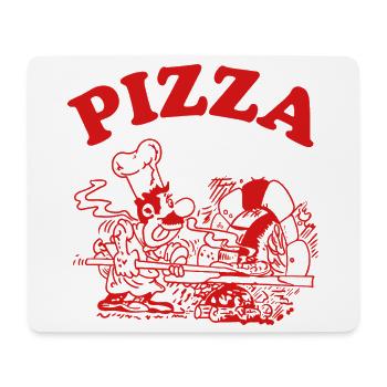Pizza Pizzabäcker Koch Gastronomie Lustiges Motiv - Mousepad (Querformat) - Weiß - Vorne