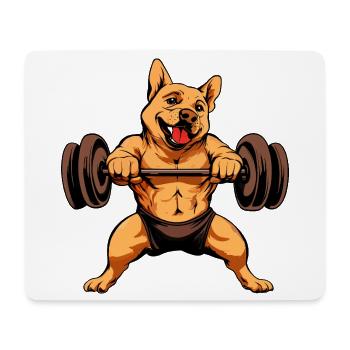 Trainer Hund - Mousepad (Querformat) - Weiß - Vorne