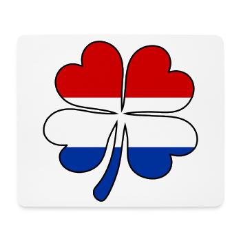 Holland Flagge Kleeblatt - Mousepad (Querformat) - Weiß - Vorne