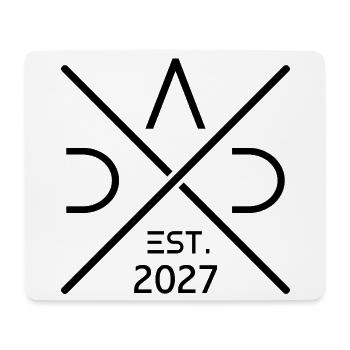 Papa 2027 Est Vater Babyparty Geschenkidee - Mousepad (Querformat) - Weiß - Vorne