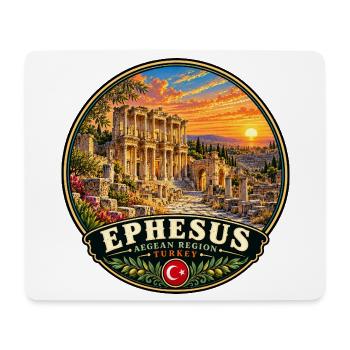 Ephesus Türkei Flagge Tempel Urlaub Historisch - Mousepad (Querformat) - Weiß - Vorne