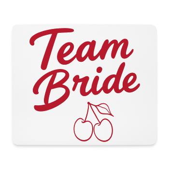 Team Bride Kirsche  - Mousepad (Querformat) - Weiß - Vorne