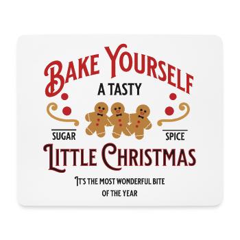 Bake Yourself A Tasty Christmas Backen Geschenk - Mousepad (Querformat) - Weiß - Vorne