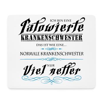 Tätowierte Krankenschwestern sind netter! - Mousepad (Querformat) - Weiß - Vorne
