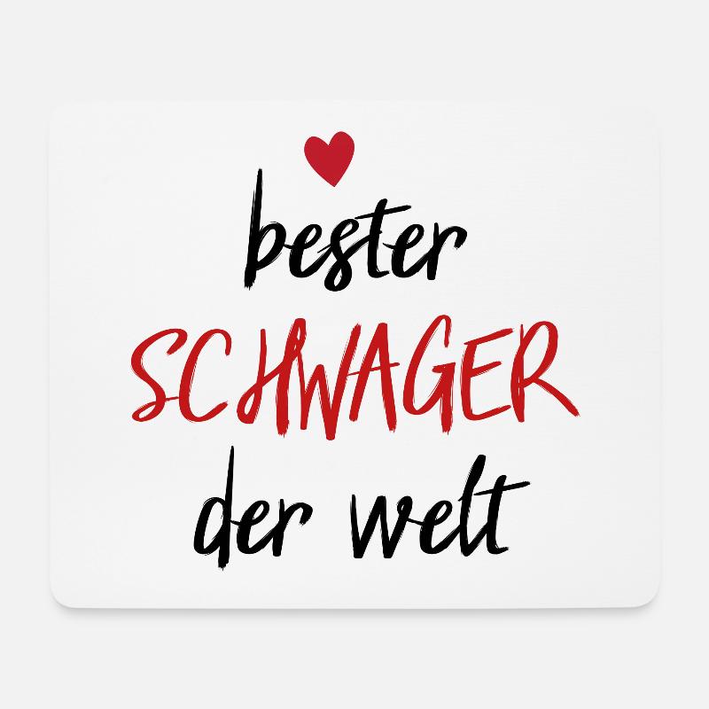 Bester Schwager Der Welt - Spruch Geschenk - Mousepad (Querformat) - Weiß