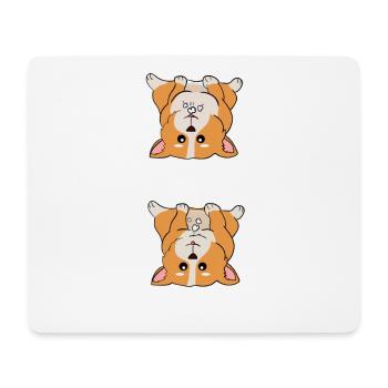 Hund Doglover Corgi Hund süßes Haustier lustiges Geschenk flauschig - Mousepad (Querformat) - Weiß - Vorne