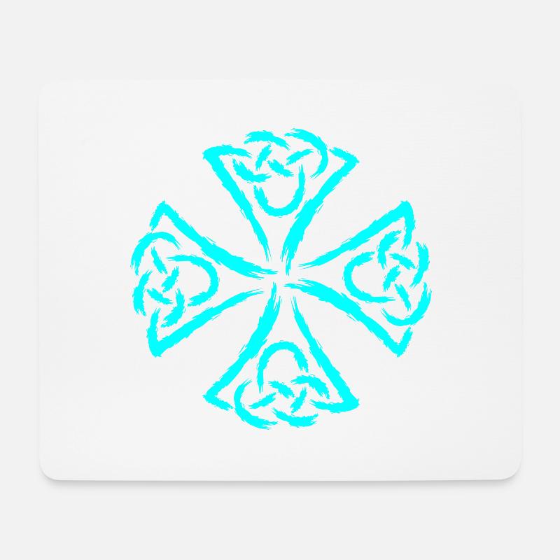 Keltische Symbole Stärke Mut - Mousepad (Querformat) - Weiß