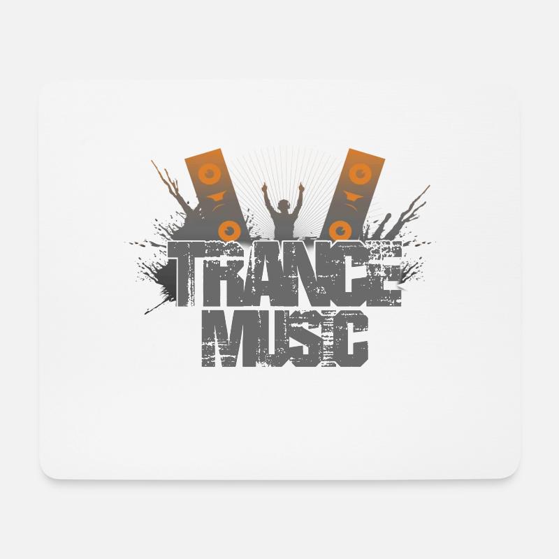 Trance music dj - Mouse Pad (horizontal) - white