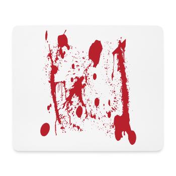 "Bloody" Halloween Shirt pour le 31 octobre - Tapis de souris (format paysage) - blanc - Devant