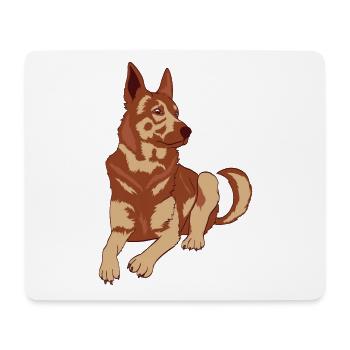 Cute Adorable Dog For Certified Dog Lover T-shirt - Mousepad (Querformat) - Weiß - Vorne