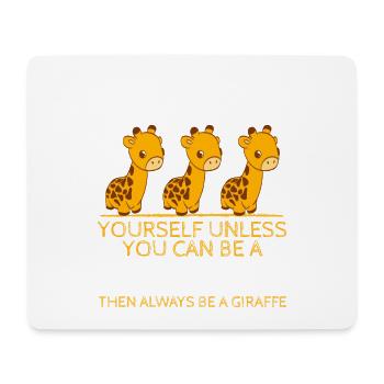 Tall Long-necked Animals Spots Collection Always - Mouse Pad (horizontal) - white - Front