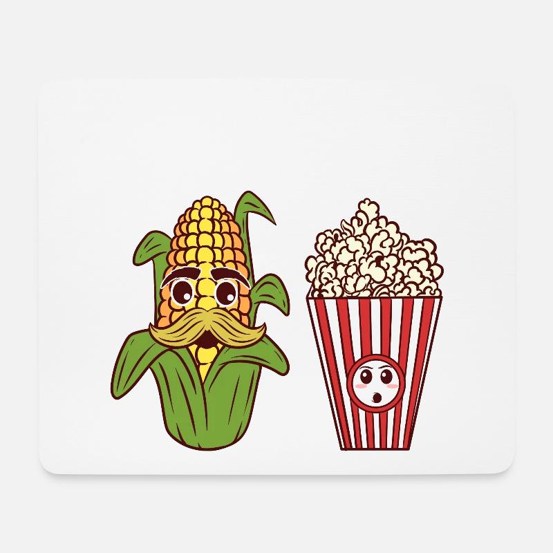 Vegan Farm Vegetable Yellow Cooking Collection - Mousepad (Querformat) - Weiß