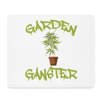 Marijuana Cannabis Weed Smoke Hemp Design Garden - Mouse Pad (horizontal) - white - Front