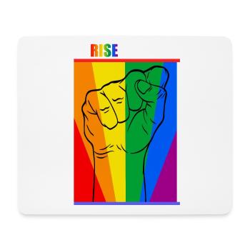 We Rise Together Equality Freedom Colorful - Mousepad (Querformat) - Weiß - Vorne