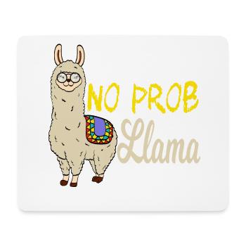 Test Day? No Prob Llama Shirt With A Cute - Mouse Pad (horizontal) - white - Front