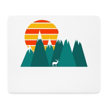 Cool Mountain Shooting Tee For Hunters Hunt Is - Mouse Pad (horizontal) - white - Front