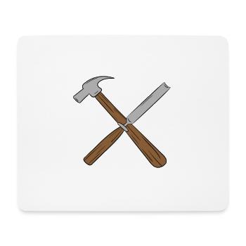 I Turn Wood Into Things What's Your Superpower - Mousepad (Querformat) - Weiß - Vorne