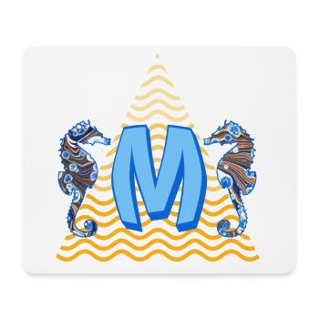 Hippocampe E 262 m - Tapis de souris (format paysage) - blanc - Devant