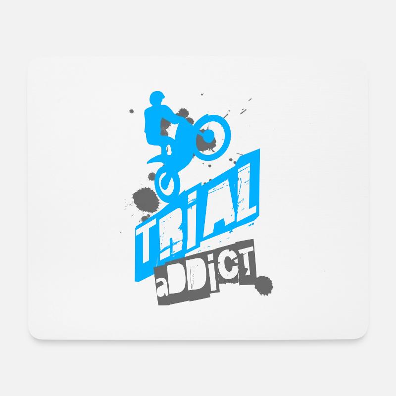 Trial addict - Mouse Pad (horizontal) - white