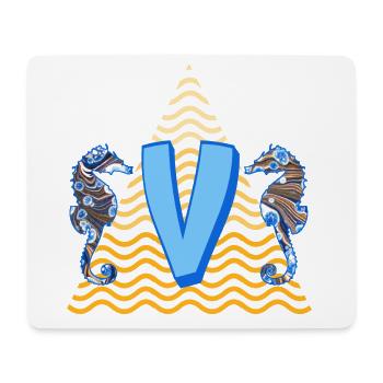 Seahorse E 262 V - Tapis de souris (format paysage) - blanc - Devant