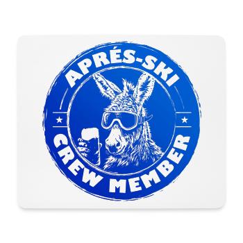 Esel Apres Ski Team Spruch - Mousepad (Querformat) - Weiß - Vorne