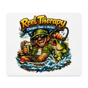 Rollentherapie günstiger als ein Shrink Angler lacht - Mousepad (Querformat) - Weiß - Vorne