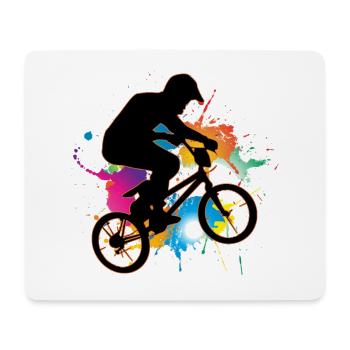 Bmx - Mousepad (Querformat) - Weiß - Vorne