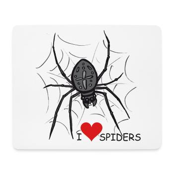 Spinne, Spinnennetz, Halloween - Mousepad (Querformat) - Weiß - Vorne