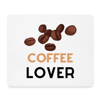 COFFEE LOVER - Mousepad (Querformat) - Weiß - Vorne