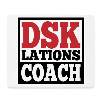 Deeskalationsteam DSKlations Coach Farben änderbar - Mousepad (Querformat) - Weiß - Vorne