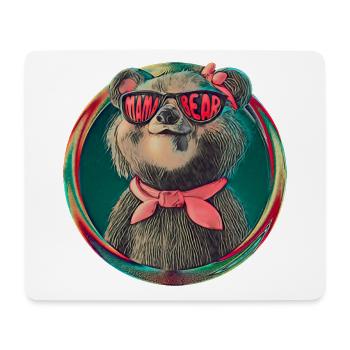 Mama Bear Mother Woman Gift Parents - Mouse Pad (horizontal) - white - Front
