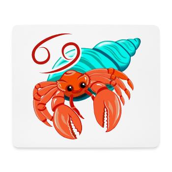 Zodiac sign Cancer - Mouse Pad (horizontal) - white - Front