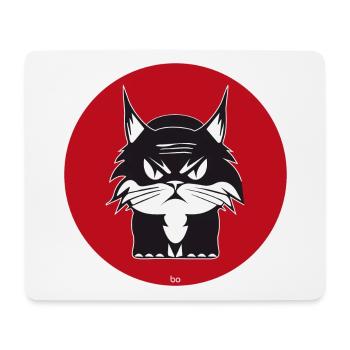 Cat/Katze Japan Bo-Grafik - Mousepad (Querformat) - Weiß - Vorne