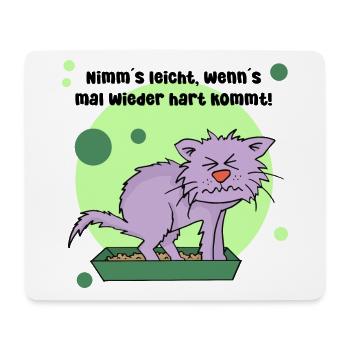 Nimm´s leicht! - Mousepad (Querformat) - Weiß - Vorne