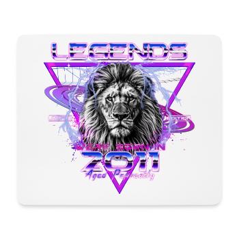 2011 Vintage Born Legends Rétro Anniversaire - Tapis de souris (format paysage) - blanc - Devant