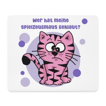 Wer hat meine Spielzeugmaus geklaut - Funshirt - Mousepad (Querformat) - Weiß - Vorne