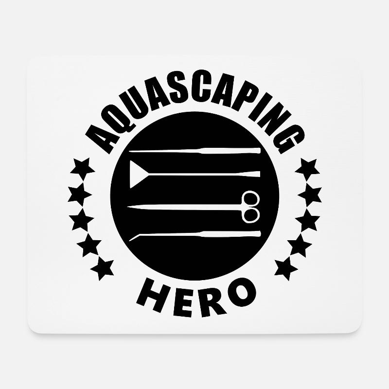 Aquascaping - Mousepad (Querformat) - Weiß