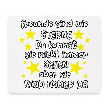 Friends are like stars friendship saying friend - Mouse Pad (horizontal) - white - Front