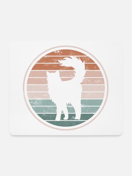 Katze Katzen - Mousepad (Querformat) - Weiß